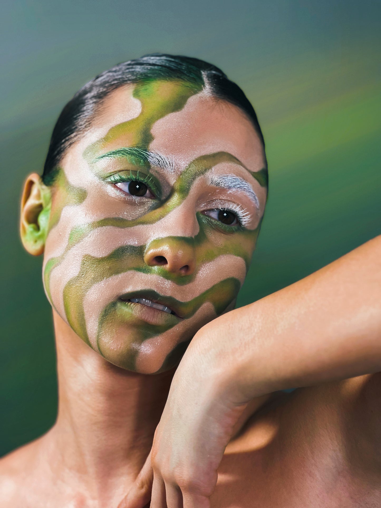 Maquillaje Para Cámaras Editorial